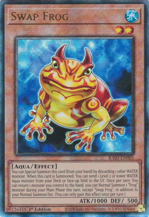 Swap Frog (UTR) [RA03-EN005] Prismatic Ultimate Rare | Galactic Gamez