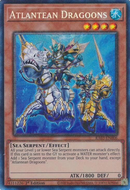 Atlantean Dragoons (CR) [RA03-EN006] Prismatic Collector's Rare | Galactic Gamez