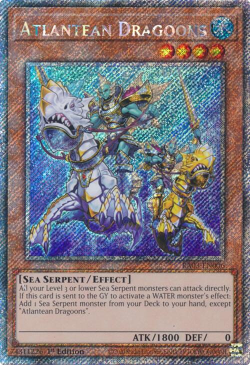 Atlantean Dragoons (Platinum Secret Rare) [RA03-EN006] Platinum Secret Rare | Galactic Gamez