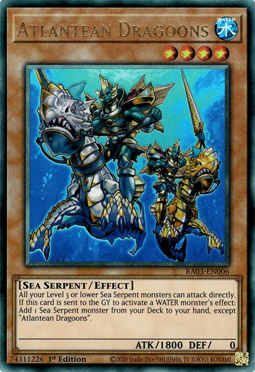 Atlantean Dragoons (UTR) [RA03-EN006] Prismatic Ultimate Rare | Galactic Gamez