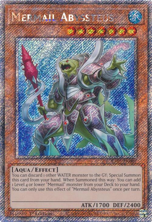 Mermail Abyssteus (Platinum Secret Rare) [RA03-EN007] Platinum Secret Rare | Galactic Gamez