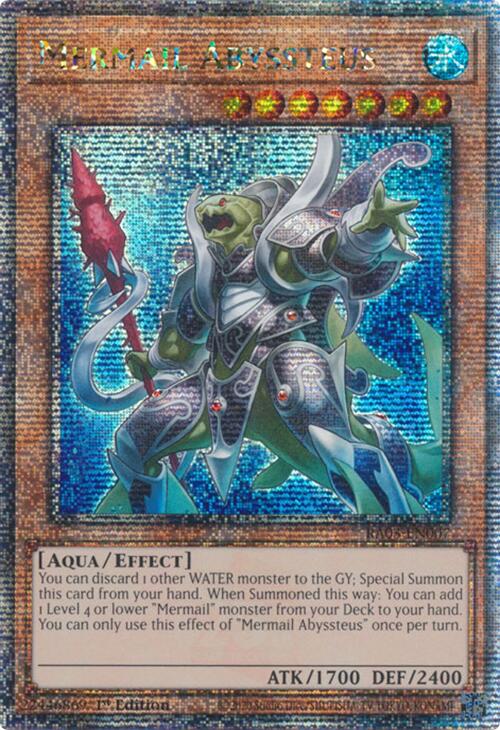 Mermail Abyssteus (Quarter Century Secret Rare) [RA03-EN007] Quarter Century Secret Rare | Galactic Gamez