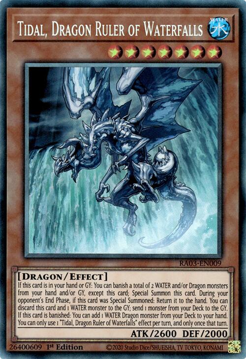 Tidal, Dragon Ruler of Waterfalls (CR) [RA03-EN009] Prismatic Collector's Rare | Galactic Gamez