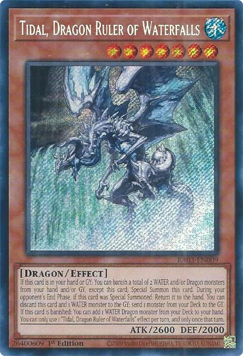 Tidal, Dragon Ruler of Waterfalls (Secret Rare) [RA03-EN009] Secret Rare | Galactic Gamez