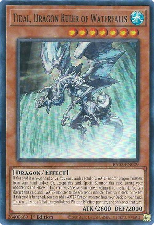 Tidal, Dragon Ruler of Waterfalls [RA03-EN009] Super Rare | Galactic Gamez