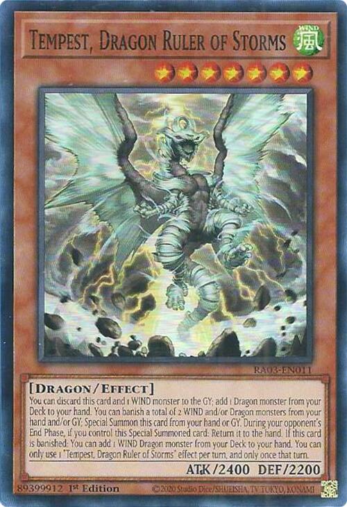 Tempest, Dragon Ruler of Storms [RA03-EN011] Super Rare | Galactic Gamez