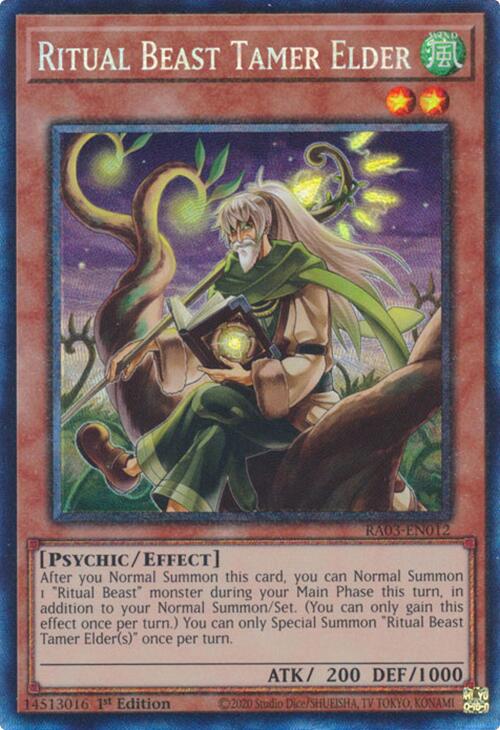 Ritual Beast Tamer Elder (CR) [RA03-EN012] Prismatic Collector's Rare | Galactic Gamez