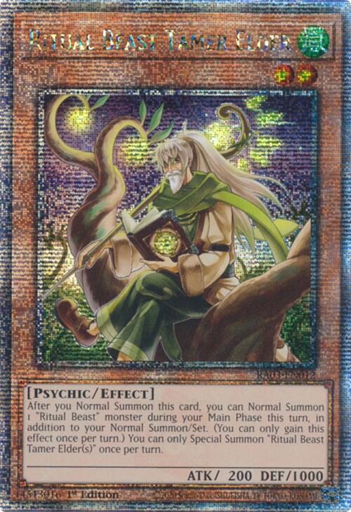 Ritual Beast Tamer Elder (Quarter Century Secret Rare) [RA03-EN012] Quarter Century Secret Rare | Galactic Gamez