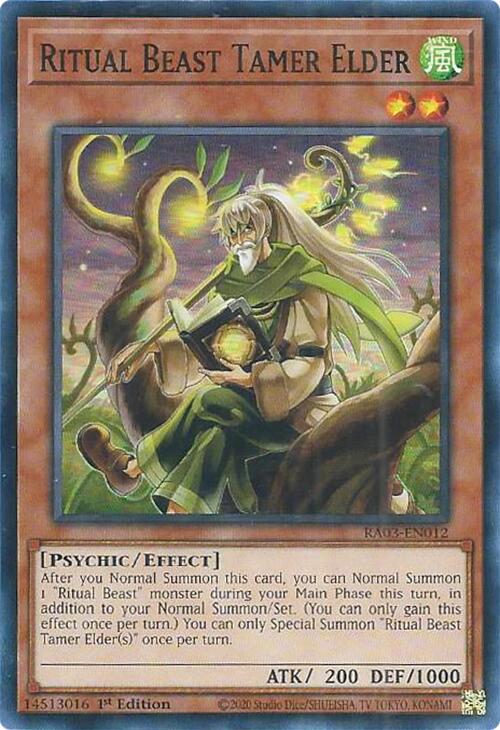 Ritual Beast Tamer Elder [RA03-EN012] Super Rare | Galactic Gamez