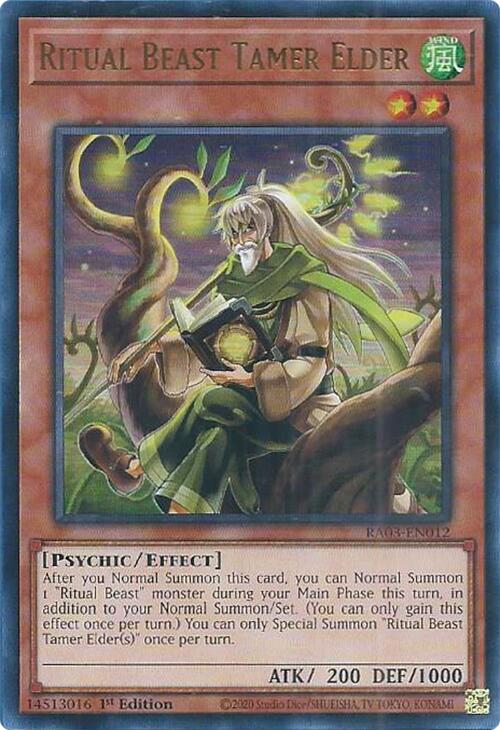 Ritual Beast Tamer Elder (UR) [RA03-EN012] Ultra Rare | Galactic Gamez