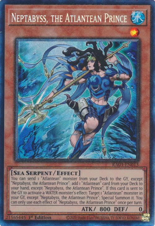 Neptabyss, the Atlantean Prince (CR) [RA03-EN013] Prismatic Collector's Rare | Galactic Gamez