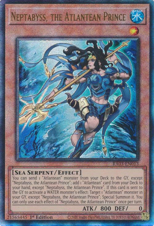 Neptabyss, the Atlantean Prince (UTR) [RA03-EN013] Prismatic Ultimate Rare | Galactic Gamez