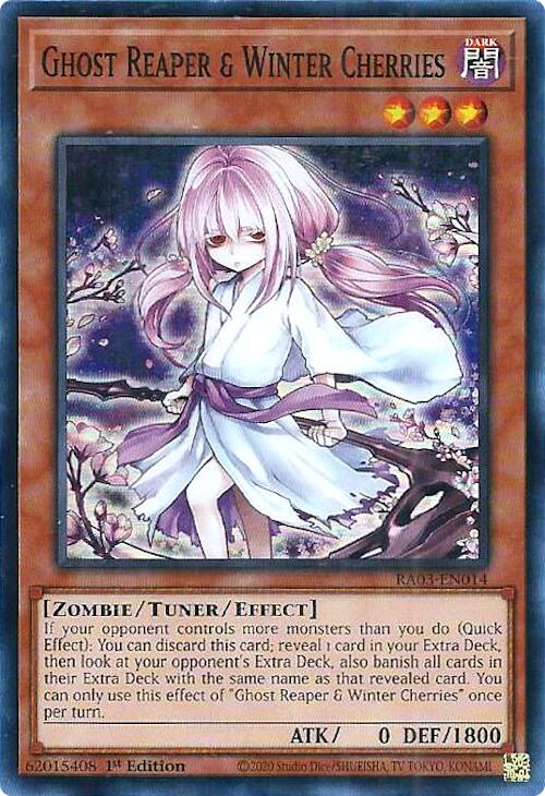 Ghost Reaper & Winter Cherries (Alternate Art) [RA03-EN014] Super Rare | Galactic Gamez