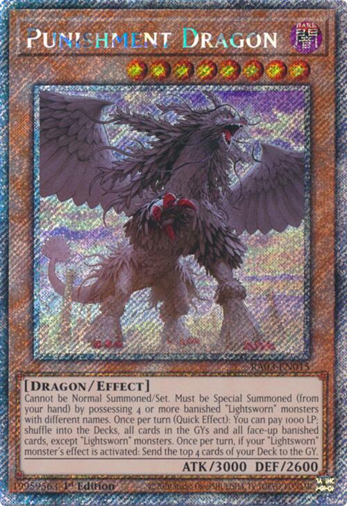 Punishment Dragon (Platinum Secret Rare) [RA03-EN015] Platinum Secret Rare | Galactic Gamez