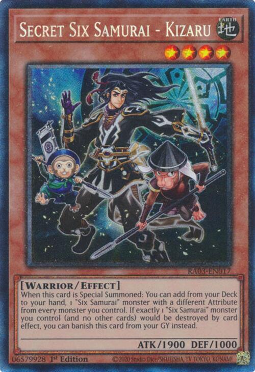 Secret Six Samurai - Kizaru (CR) [RA03-EN017] Prismatic Collector's Rare | Galactic Gamez