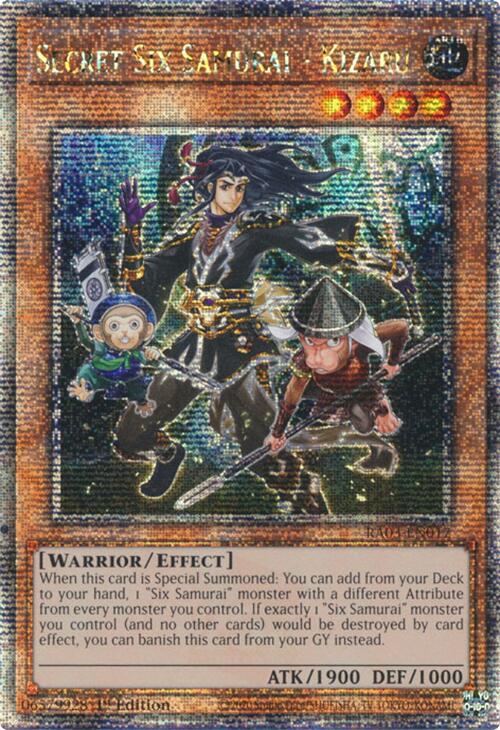 Secret Six Samurai - Kizaru (Quarter Century Secret Rare) [RA03-EN017] Quarter Century Secret Rare | Galactic Gamez