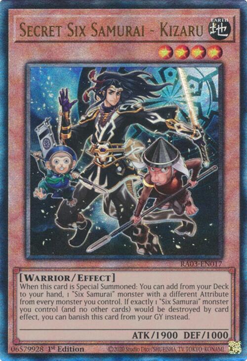 Secret Six Samurai - Kizaru (UTR) [RA03-EN017] Prismatic Ultimate Rare | Galactic Gamez