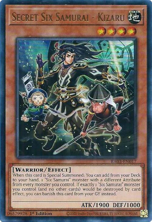 Secret Six Samurai - Kizaru (UR) [RA03-EN017] Ultra Rare | Galactic Gamez