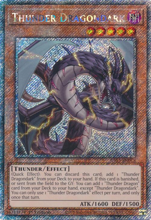 Thunder Dragondark (Platinum Secret Rare) [RA03-EN018] Platinum Secret Rare | Galactic Gamez