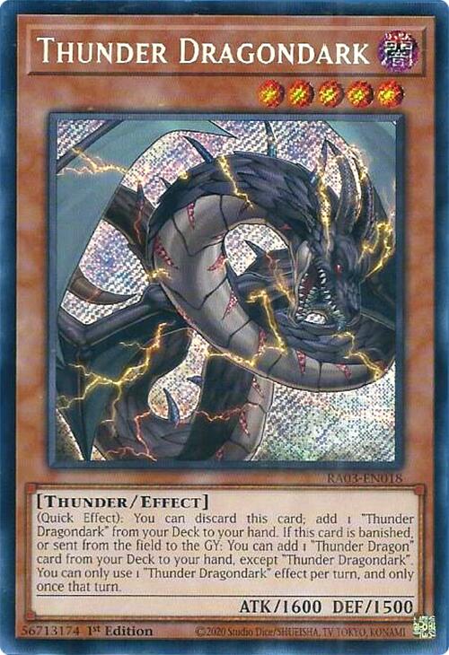 Thunder Dragondark (Secret Rare) [RA03-EN018] Secret Rare | Galactic Gamez