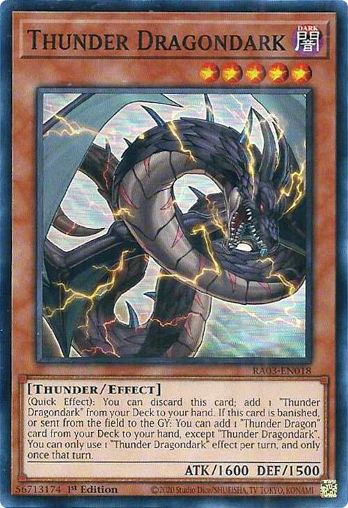 Thunder Dragondark [RA03-EN018] Super Rare | Galactic Gamez