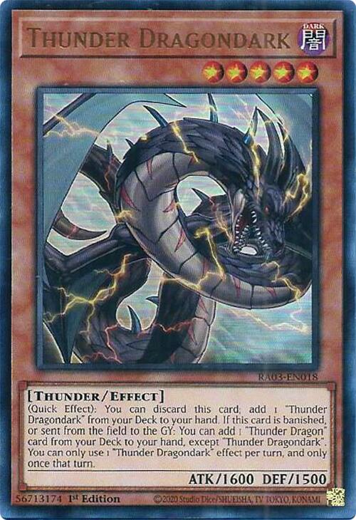 Thunder Dragondark (UR) [RA03-EN018] Ultra Rare | Galactic Gamez