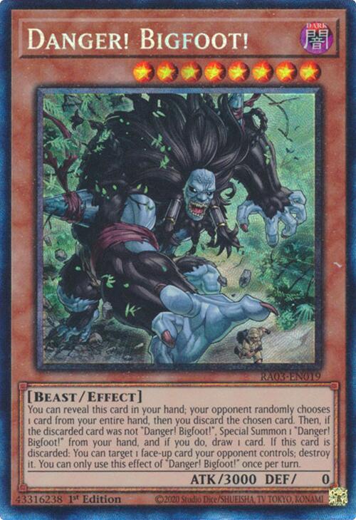 Danger! Bigfoot! (CR) [RA03-EN019] Prismatic Collector's Rare | Galactic Gamez