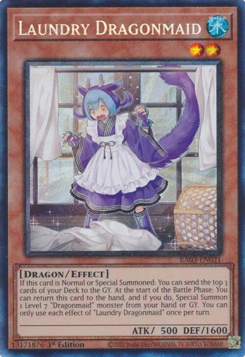 Laundry Dragonmaid (CR) [RA03-EN021] Prismatic Collector's Rare | Galactic Gamez