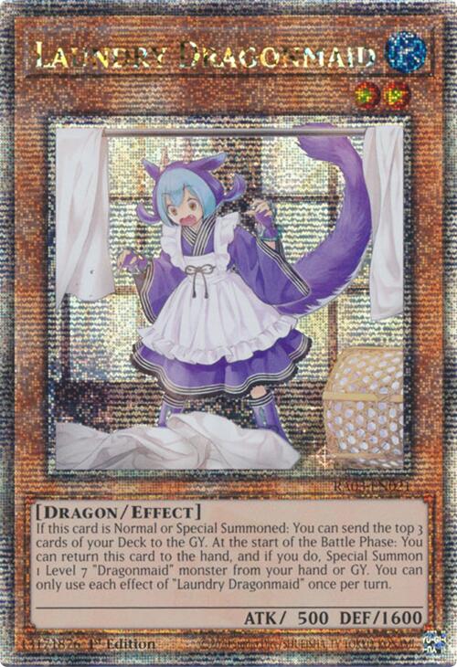 Laundry Dragonmaid (Quarter Century Secret Rare) [RA03-EN021] Quarter Century Secret Rare | Galactic Gamez