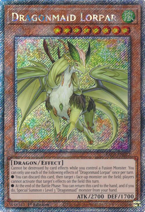 Dragonmaid Lorpar (Platinum Secret Rare) [RA03-EN022] Platinum Secret Rare | Galactic Gamez