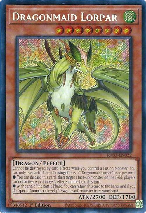 Dragonmaid Lorpar (Secret Rare) [RA03-EN022] Secret Rare | Galactic Gamez