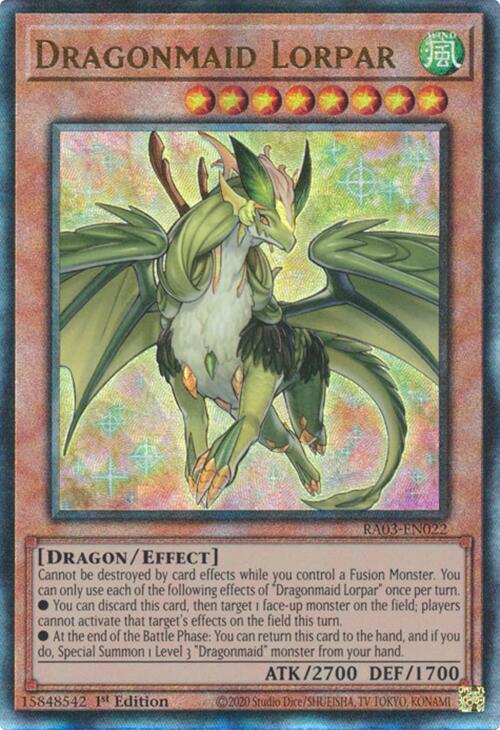 Dragonmaid Lorpar (UTR) [RA03-EN022] Prismatic Ultimate Rare | Galactic Gamez