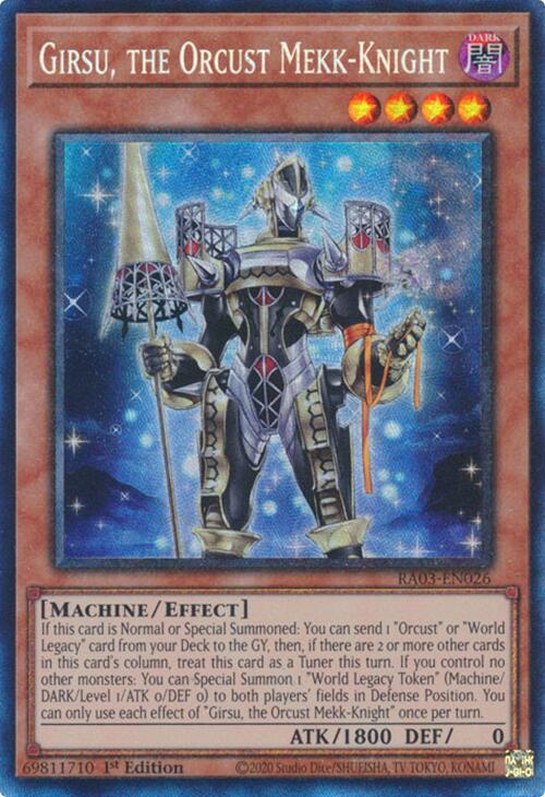 Girsu, the Orcust Mekk-Knight (CR) [RA03-EN026] Prismatic Collector's Rare | Galactic Gamez