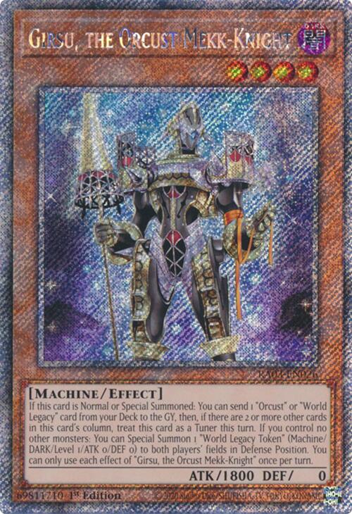 Girsu, the Orcust Mekk-Knight (Platinum Secret Rare) [RA03-EN026] Platinum Secret Rare | Galactic Gamez