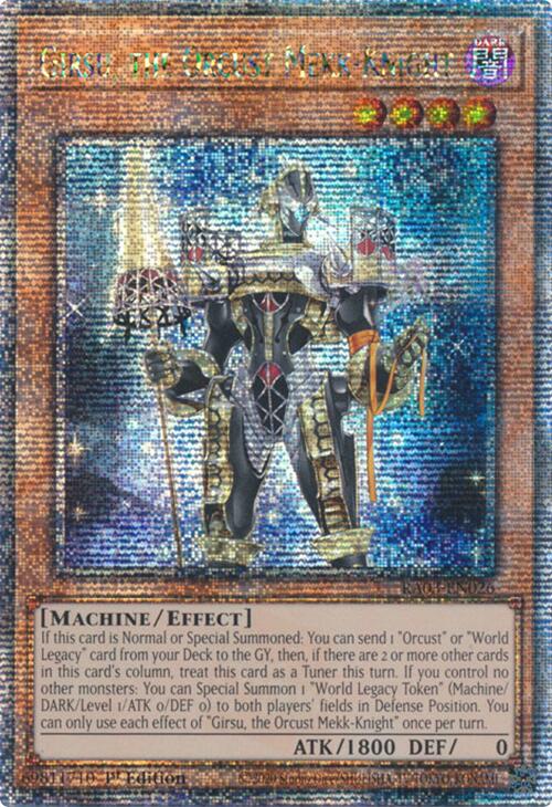 Girsu, the Orcust Mekk-Knight (Quarter Century Secret Rare) [RA03-EN026] Quarter Century Secret Rare | Galactic Gamez