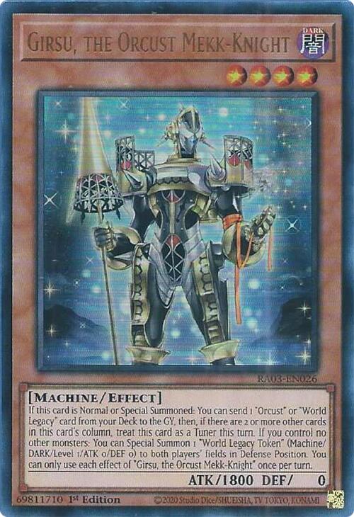 Girsu, the Orcust Mekk-Knight (UR) [RA03-EN026] Ultra Rare | Galactic Gamez