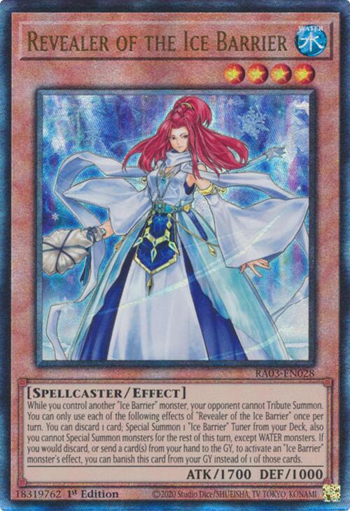 Revealer of the Ice Barrier (UTR) [RA03-EN028] Prismatic Ultimate Rare | Galactic Gamez