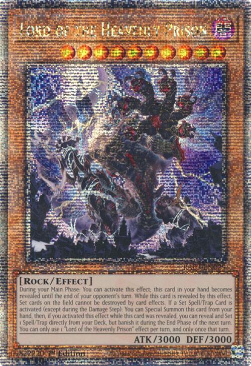 Lord of the Heavenly Prison (Quarter Century Secret Rare) [RA03-EN029] Quarter Century Secret Rare | Galactic Gamez