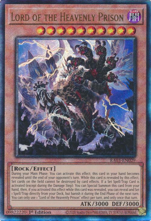 Lord of the Heavenly Prison (UTR) [RA03-EN029] Prismatic Ultimate Rare | Galactic Gamez