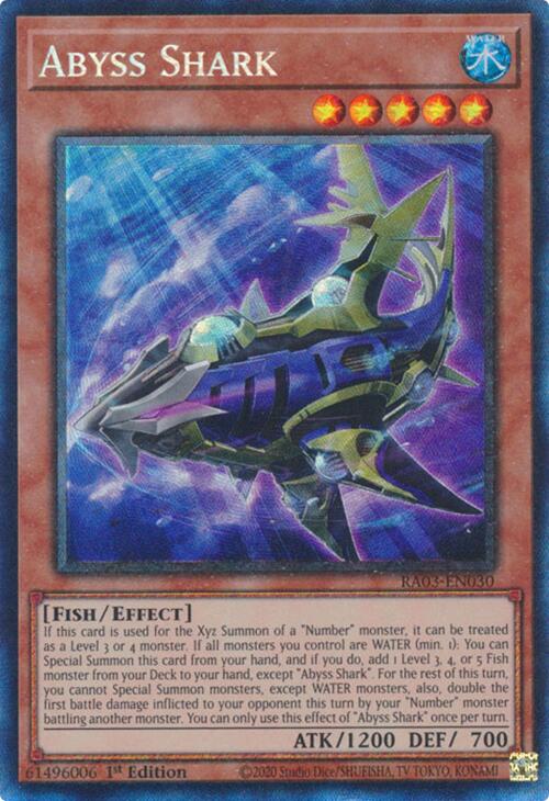 Abyss Shark (CR) [RA03-EN030] Prismatic Collector's Rare | Galactic Gamez