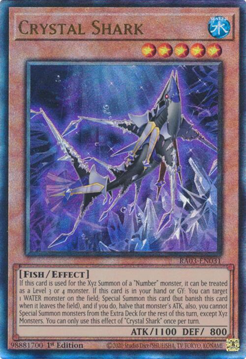 Crystal Shark (UTR) [RA03-EN031] Prismatic Ultimate Rare | Galactic Gamez