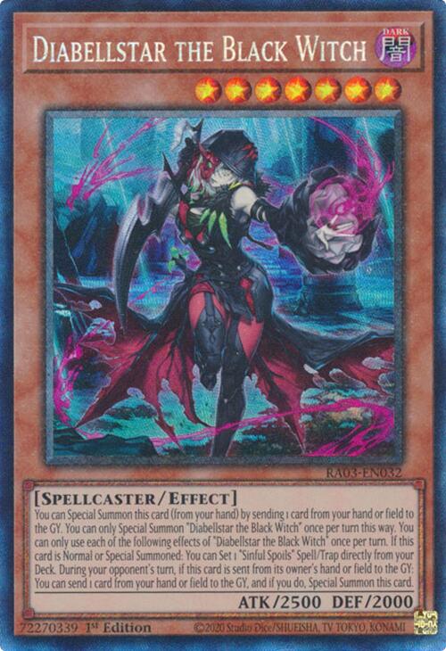 Diabellstar the Black Witch (CR) [RA03-EN032] Prismatic Collector's Rare | Galactic Gamez