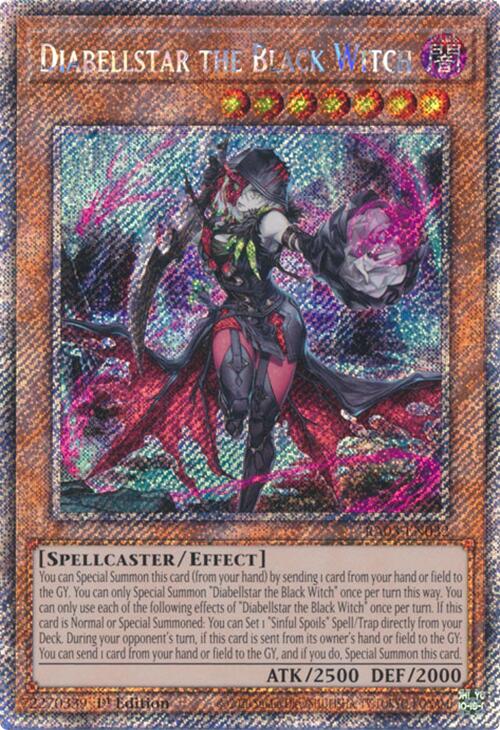 Diabellstar the Black Witch (Platinum Secret Rare) [RA03-EN032] Platinum Secret Rare | Galactic Gamez