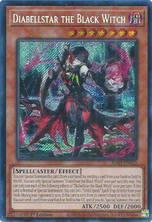 Diabellstar the Black Witch (Secret Rare) [RA03-EN032] Secret Rare | Galactic Gamez