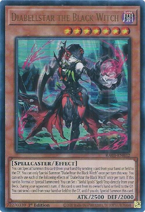 Diabellstar the Black Witch (UR) [RA03-EN032] Ultra Rare | Galactic Gamez