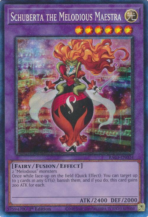 Schuberta the Melodious Maestra (CR) [RA03-EN034] Prismatic Collector's Rare | Galactic Gamez