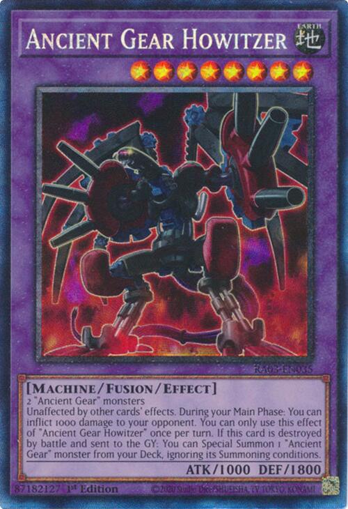 Ancient Gear Howitzer (CR) [RA03-EN035] Prismatic Collector's Rare | Galactic Gamez