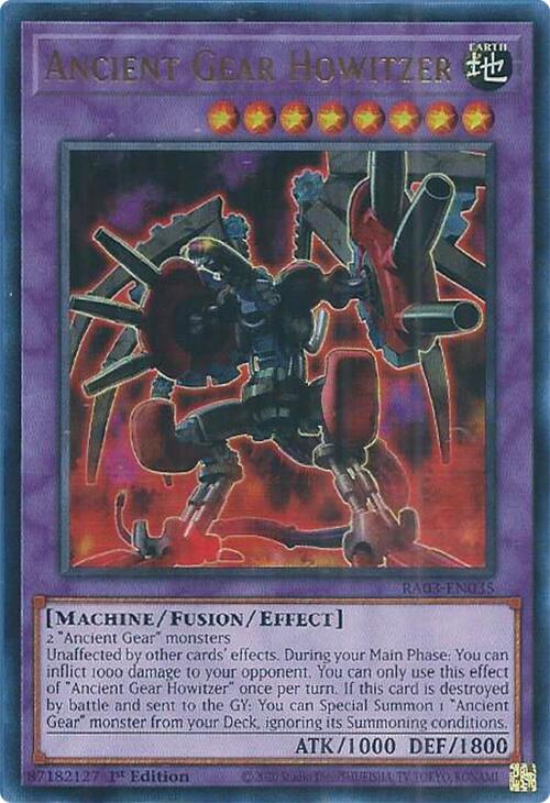 Ancient Gear Howitzer (UR) [RA03-EN035] Ultra Rare | Galactic Gamez