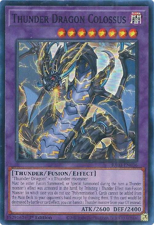 Thunder Dragon Colossus [RA03-EN036] Super Rare | Galactic Gamez