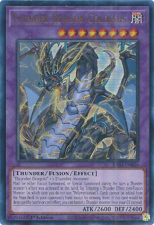 Thunder Dragon Colossus (UR) [RA03-EN036] Ultra Rare | Galactic Gamez